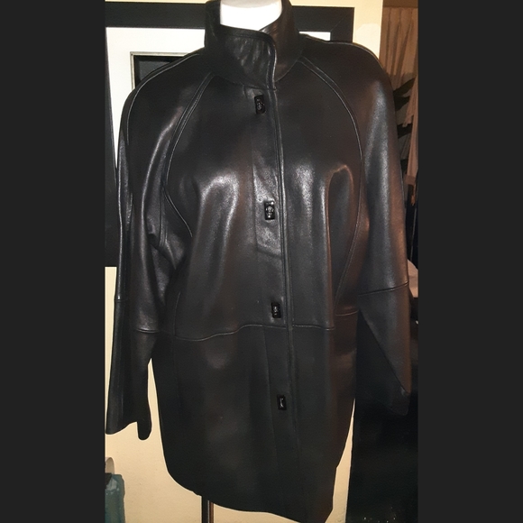 🔴Genuine leather walking coat - Picture 2 of 4